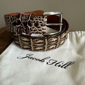 Jacob Hill Hornback Saltwater Crocodile Belt